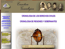 Tablet Screenshot of cronotecagenealogica.com